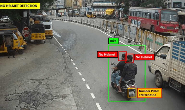 Helmet Detection AI on Road